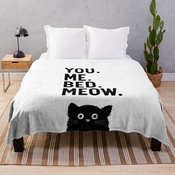 Item preview, You. Me. Bed. Meow. - Cat designed and sold by Doozal.
