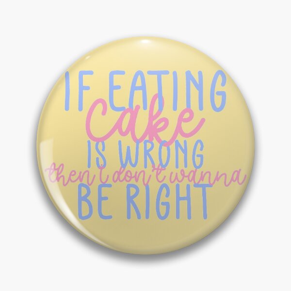 Item preview, Eat The Cake Fan Quote Blue Pink Yellow Pack designed and sold by Sunny Collections.
