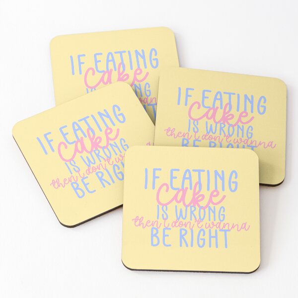 Item preview, Eat The Cake Fan Quote Blue Pink Yellow Pack designed and sold by Sunny Collections.