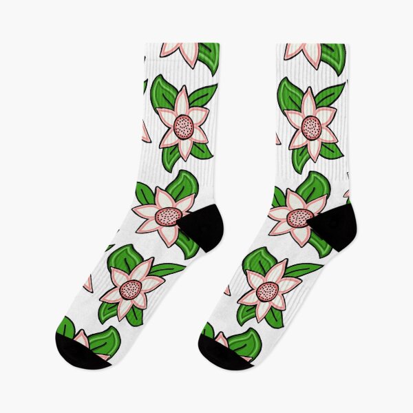Item preview, White and Peach Flower Floral Pattern designed and sold by Harriet Linton.