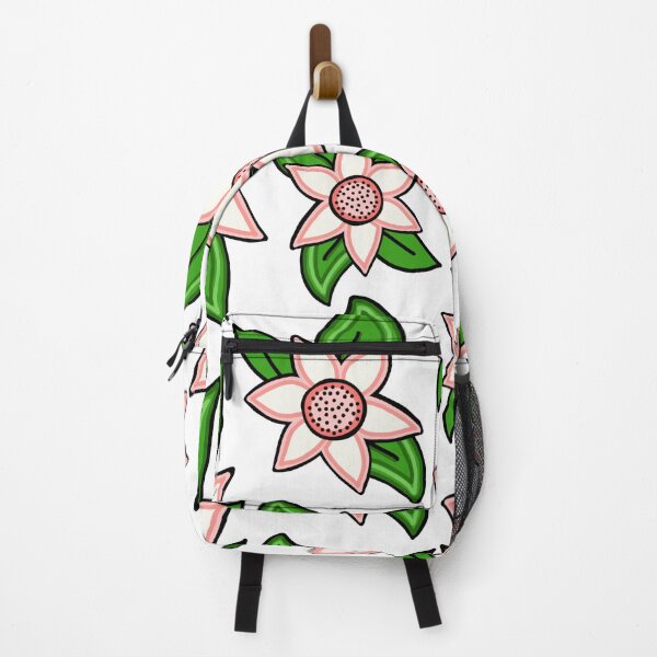Item preview, White and Peach Flower Floral Pattern designed and sold by Harriet Linton.