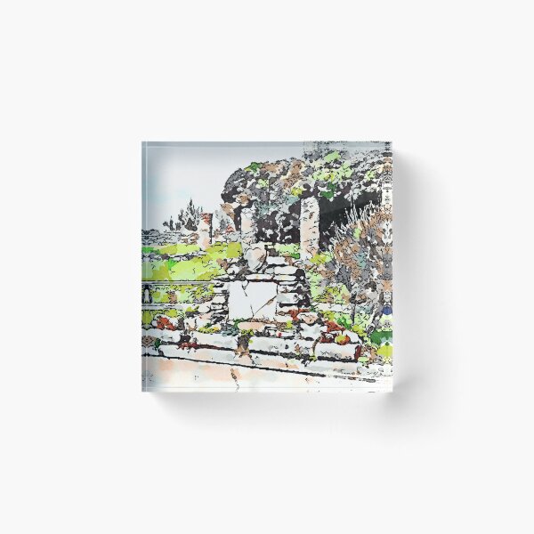 Item preview, Rocca Cilento: damage wall and column designed and sold by Giuseppe Cocco.