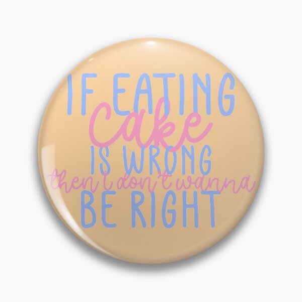Item preview, Eat The Cake Fan Quote Blue Pink Orange Pack designed and sold by Sunny Collections.