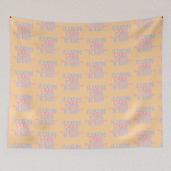 Item preview, Eat The Cake Fan Quote Blue Pink Orange Pack designed and sold by Sunny Collections.