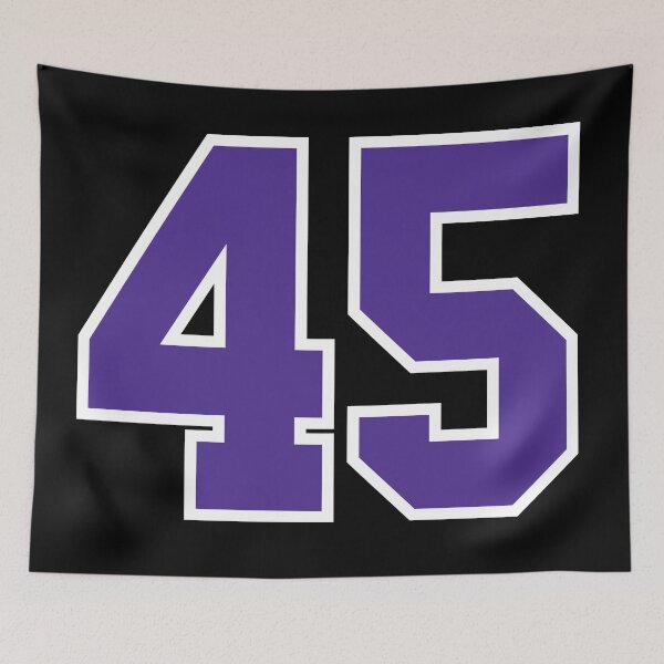 Item preview, Fourty-Five Purple Jersey Number Sports 45 designed and sold by HelloFromAja.