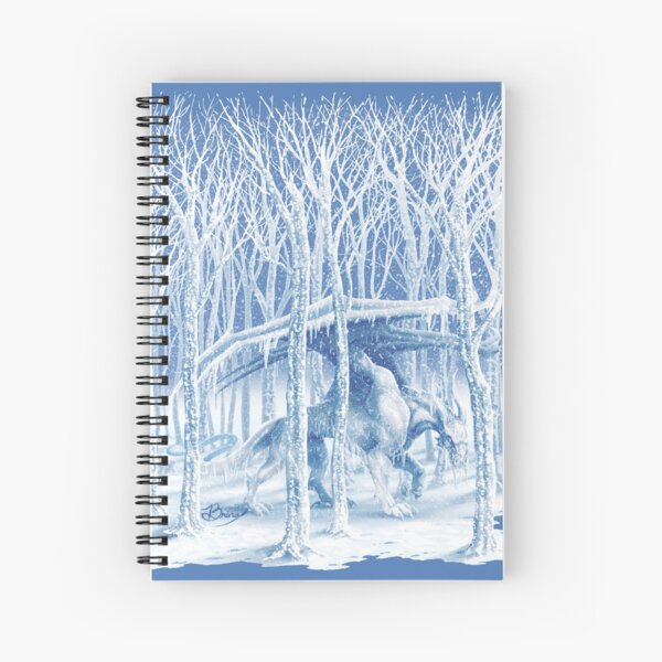 Dragon of Ice and Winter Spiral Notebook