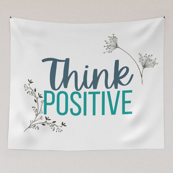 Item preview, think positive designed and sold by SpicyCherrys.
