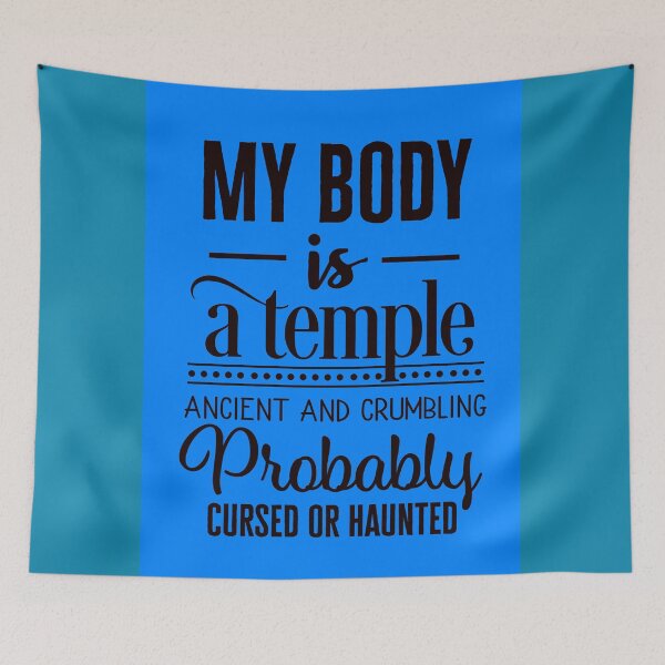 Item preview, My body is a temple ancient and crumbling designed and sold by Delicarte.