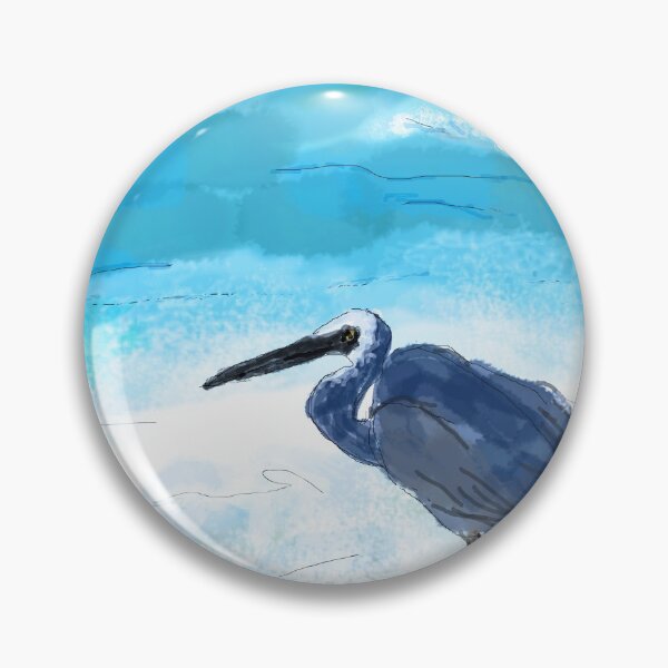 Item preview, heron - blue seas designed and sold by Anne Huth.