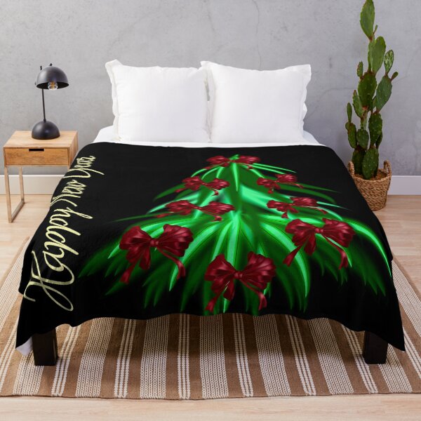 Item preview, Happy new year with a Christmas tree with red bows on it. designed and sold by Galina Kostyaeva.
