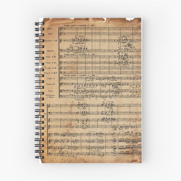 Item preview, Beethoven's 9th on Antique Paper designed and sold by SherlockFlamel.