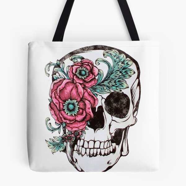Item preview, Calavera Blanca con Flor designed and sold by slc2213.
