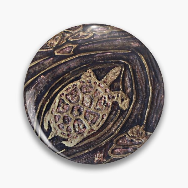 Item preview, Turtle Bas Relief Gold designed and sold by Anne Huth.