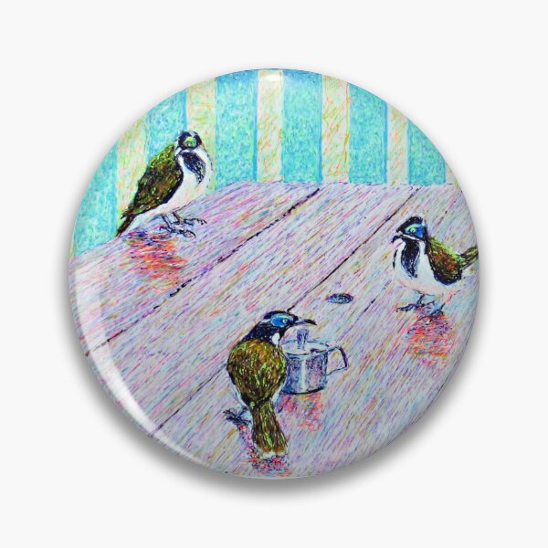 Item preview, Blue eyed honeyeaters 1 designed and sold by Anne Huth.