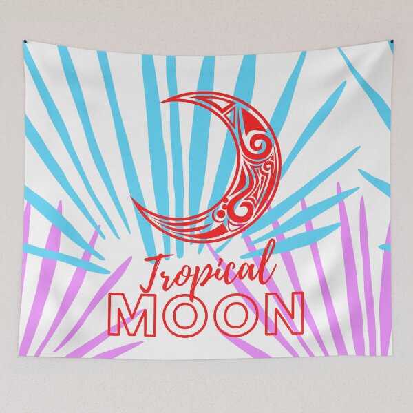 Item preview, Tropical Moon Colorful Red designed and sold by kyds.