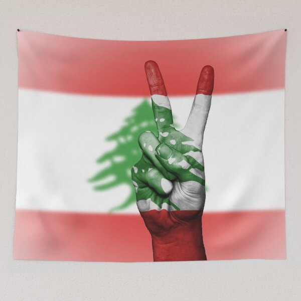 Item preview, Lebanon hand flag designed and sold by K.Habibi.
