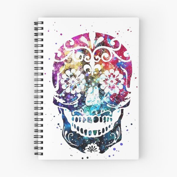 Item preview, Coloured Splatter Skull designed and sold by slc2213.