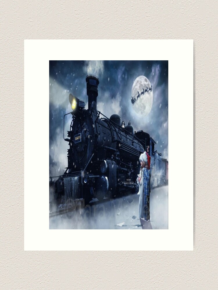 Large Mural Wall Art - Polar Express Fall Winter Steam Locomotive 150* –  everydayecrafts