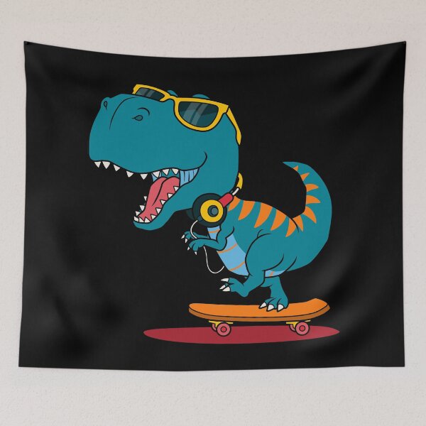 Item preview, Cool Dinosaur skateboarding designed and sold by kalud-zoldyck.