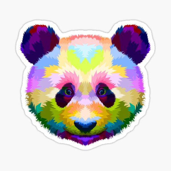 Cute Panda Holding Heart Sticker