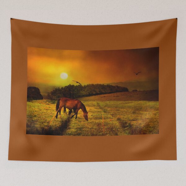 Item preview, Horses In The Fog Near Cartago designed and sold by alabca.