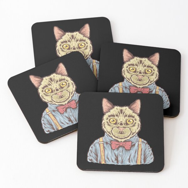 Item preview, Funny cat wearing suspenders designed and sold by kalud-zoldyck.