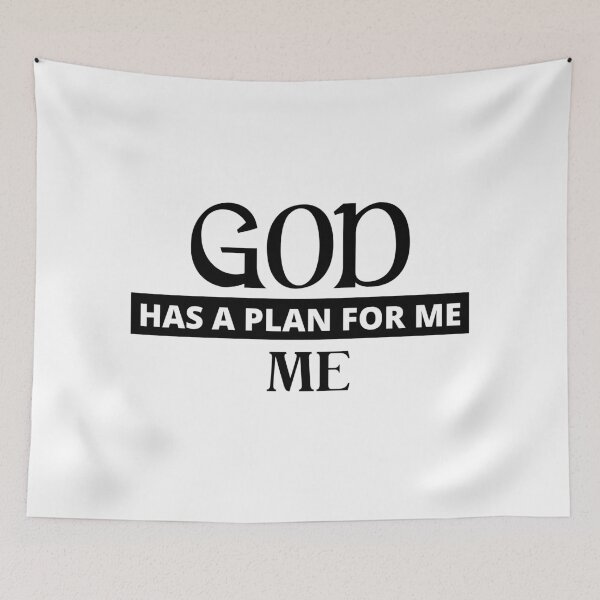 Item preview, God Has A Plan For Me. Christian Word Art. A Gift Idea designed and sold by kelsether.