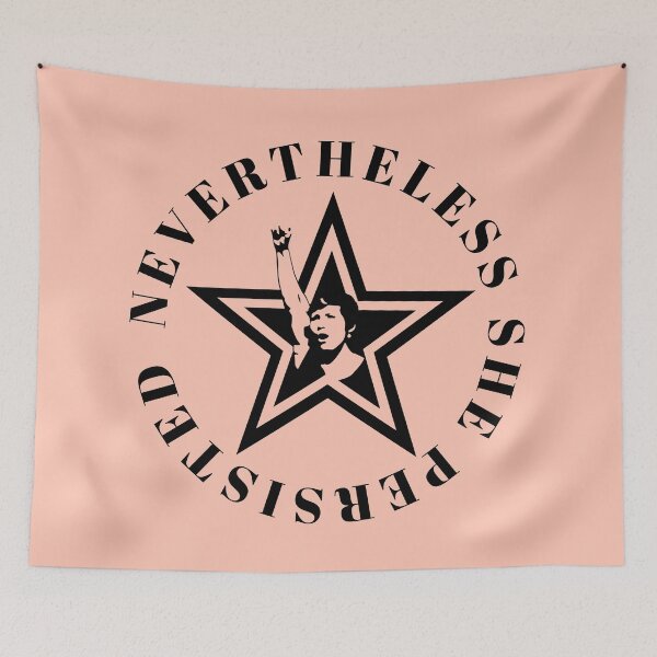Item preview, Nevertheless she persisted - women empowerment quote designed and sold by Theleochick.