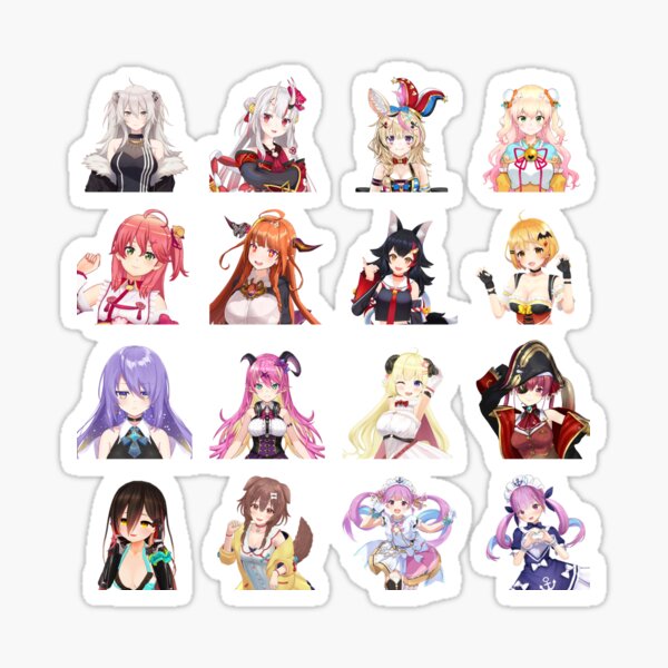 Virtual youtuber Hololive vtubers Sticker