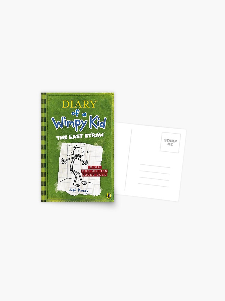 Diary Of A Wimpy Kid The Last Straw Cover Postcard By Fredsterface Redbubble