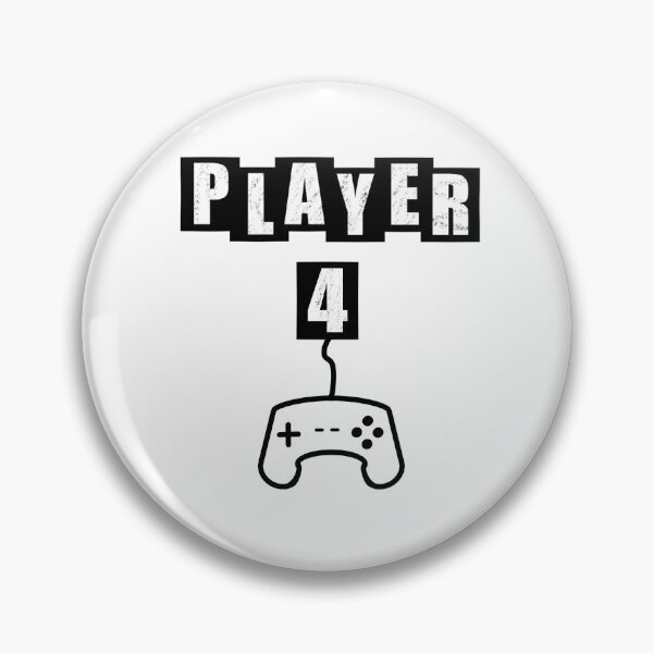 Item preview, Player Four - White designed and sold by BusyMonkeys.