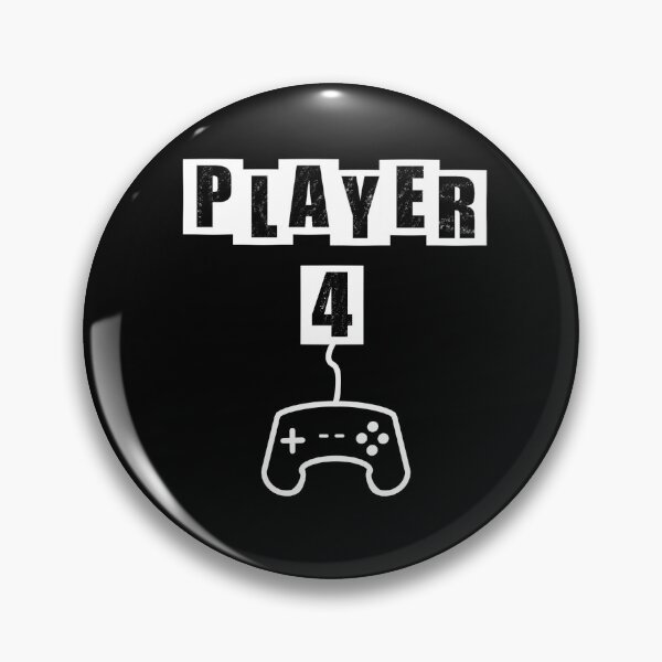Item preview, Player Four - Black designed and sold by BusyMonkeys.