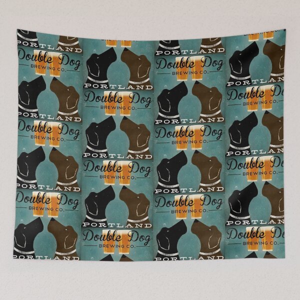 Item preview, Buyartforless Double Dog Brewing Co Portland Black Labradors designed and sold by mlnana.