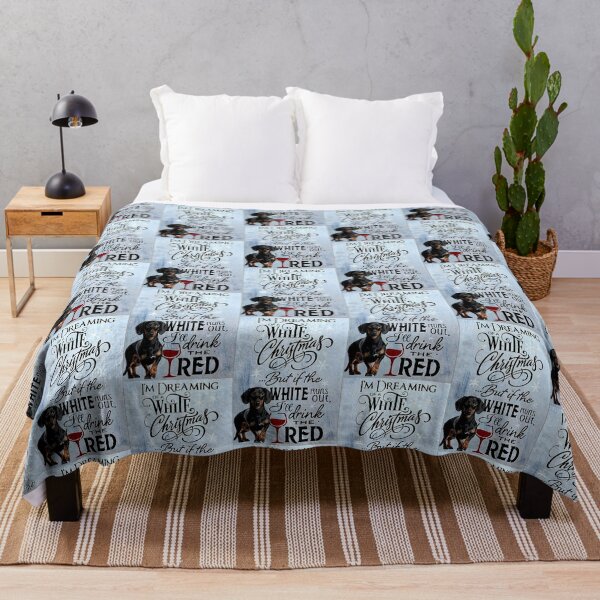 Item preview, Dachshund Dreaming of a White Christmas Vertical designed and sold by mlnana.