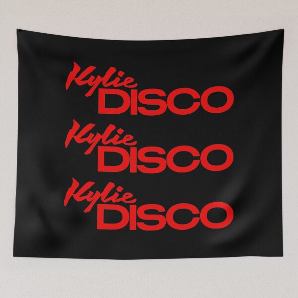 Item preview, Kylie DISCO (Inferno Red on Black) designed and sold by Fox Newton.