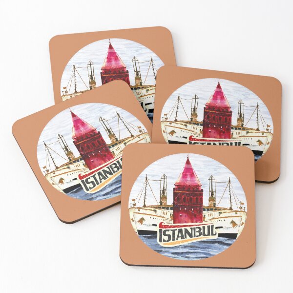 Item preview, Istanbul - Ferries and Galata Tower designed and sold by DeDesign Collective.