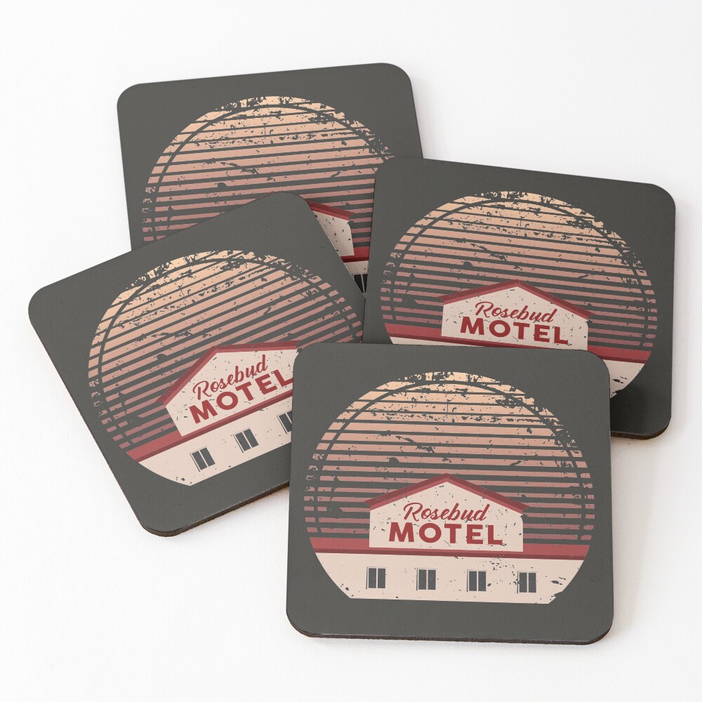 Schitt's Creek Rosebud Motel Coasters (Set of 4)