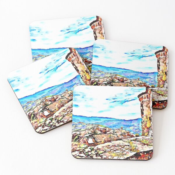 Item preview, Rocca Cilento: paisaje con pueblo desde el castillo designed and sold by Giuseppe Cocco.