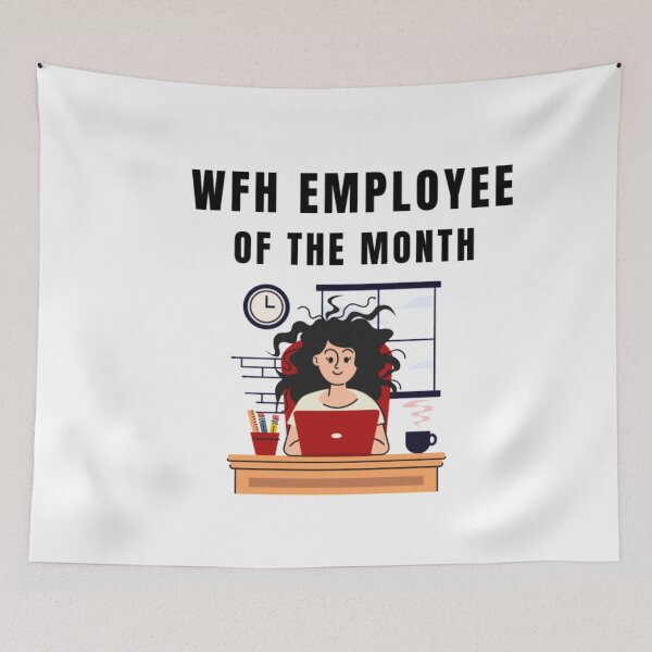Item preview, Work From Home Employee Of The Month designed and sold by joabaj.