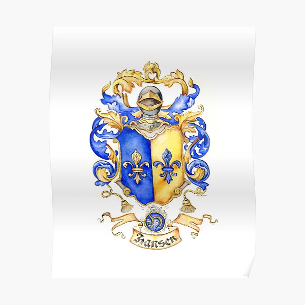 Hansen Family Crest Poster