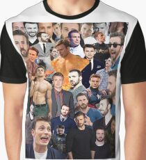 Chris Evans Collage Graphic T-Shirt