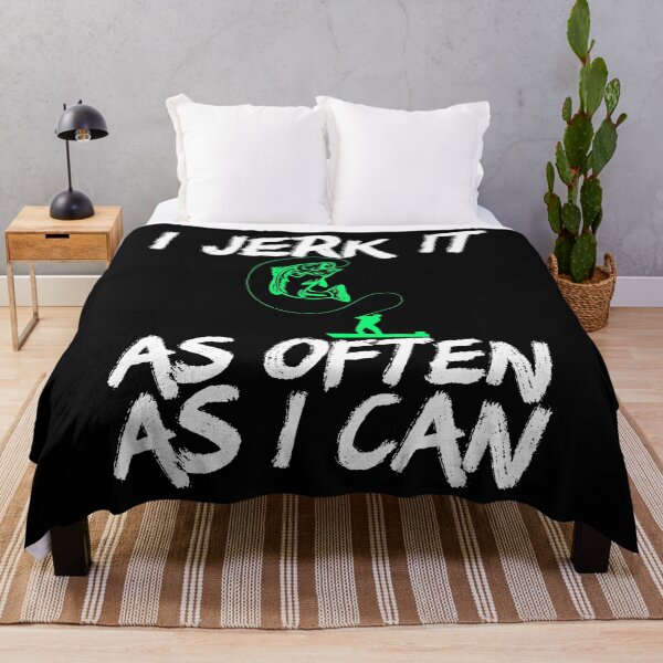 Item preview, Funny Fishing Graphic Fisherman Gifts Present For Fisherman I Jerk It As Often As I Can designed and sold by Akmloza.