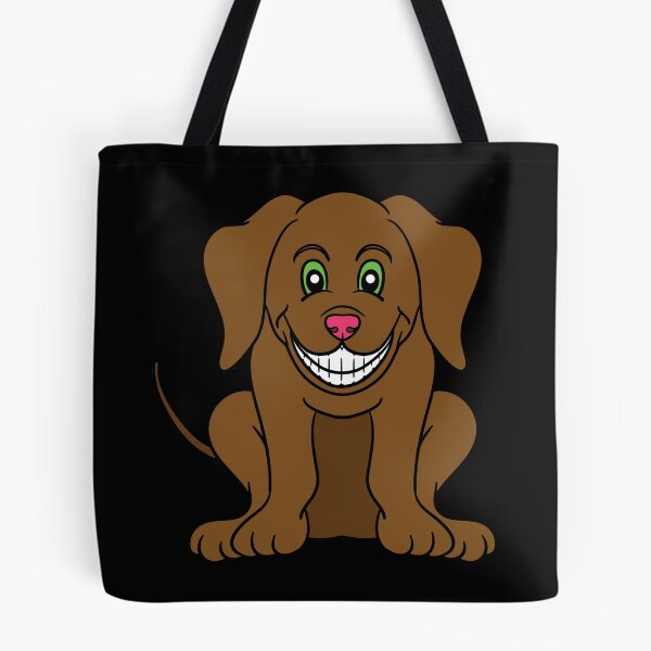 Item preview, Cartoon Puppy Smiling Big With Green Eyes designed and sold by aventi24.