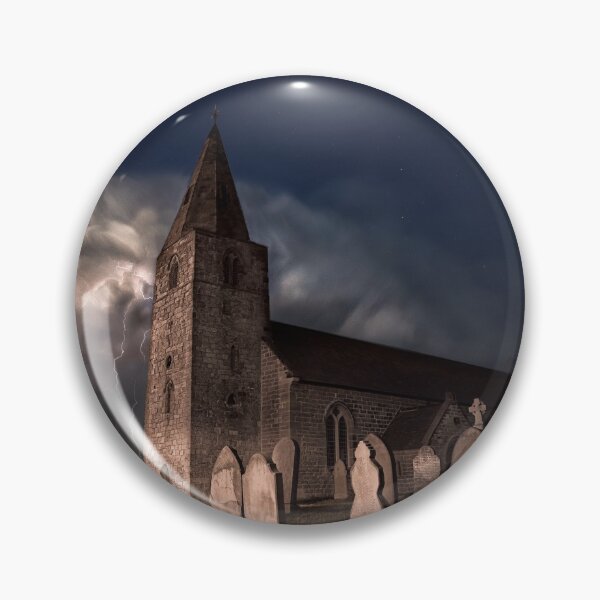 Item preview, Genesis - Lightning Storm Over St Bartholomew's Church, Newbiggin by the Sea designed and sold by xperienceNE.