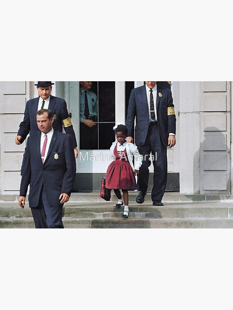 Ruby Bridges, escorted by U.S. Marshals to attend an all-white school, 1960 by marinamaral