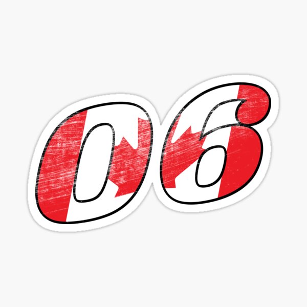 F1 06 Canada flag sticker Glossy Sticker