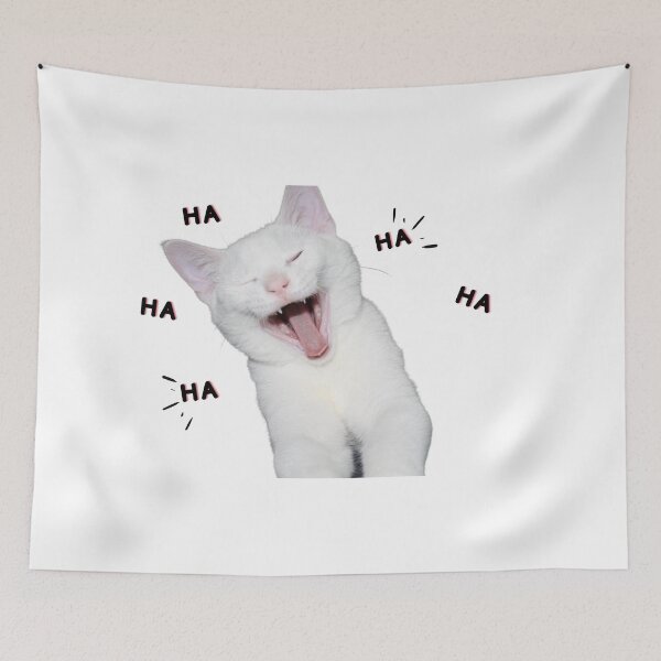 Item preview, Laughing Cat T shirt White designed and sold by CharWilcox.