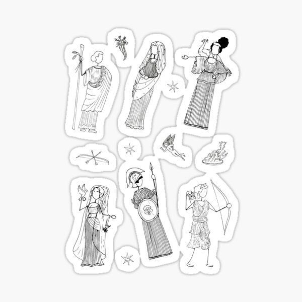 Greek Myth Comix - The Gods Sticker Pack 1 Sticker