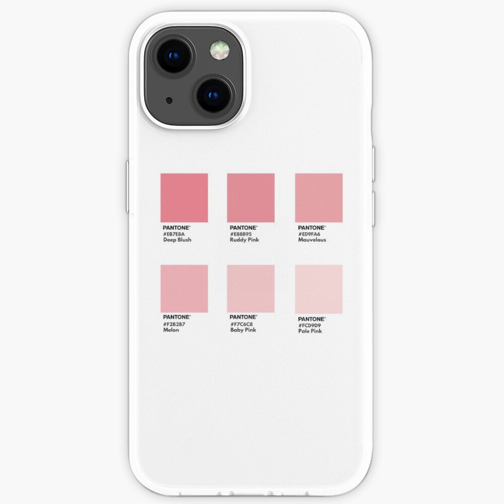 Pastel pink pantone color swatch\