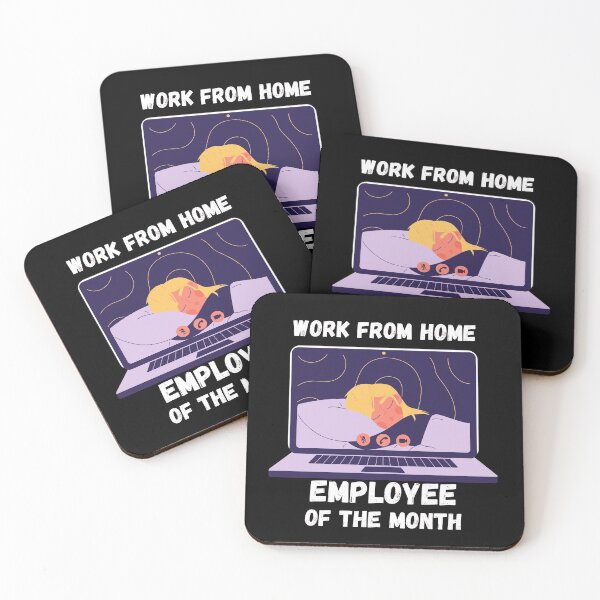Item preview, Work From Home Employee Of The Month designed and sold by Rhu Creations.